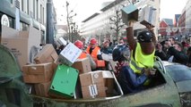 Liège : manifestation contre la venue d'Ali Baba place St Lambert