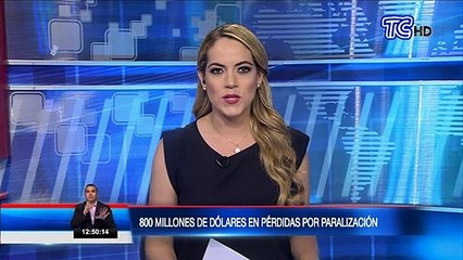 800 millones de dólares en pérdidas por paralización