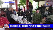 NCR cops to donate P3.5-M to Taal evacuees