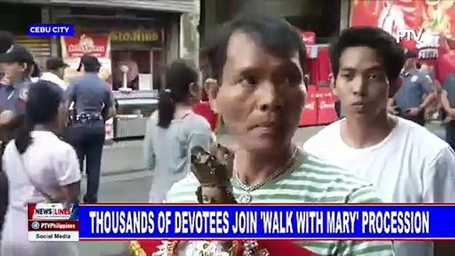 Thousands of devotees join 'Walk with Mary' procession