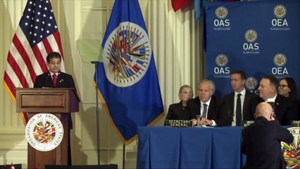 Pompeo apoia Almagro na OEA