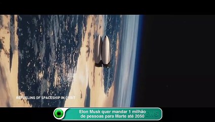 Elon Musk quer mandar 1 milhão de pessoas para Marte até 2050