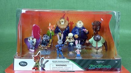 Tải video: Zootopia Toys- Disney Zootopia Deluxe Figurine Playset with Judy Hopps and Nick Wilde Toys---