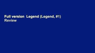 Full version  Legend (Legend, #1)  Review