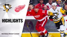 NHL Highlights | Penguins @ Red Wings 01/17/20