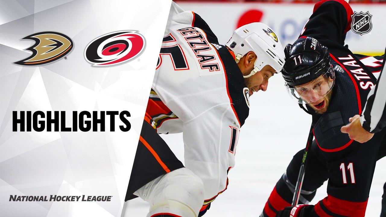 NHL Highlights | Ducks @ Hurricanes 01/17/20
