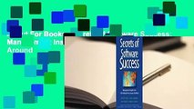 About For Books  Secrets of Software Success: Management Insights from 100 Software Firms Around