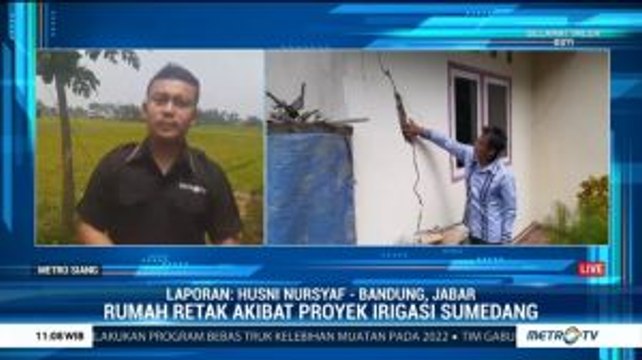 Belasan Rumah Retak Diduga Akibat Proyek Bendung Rengrang di Sumedang