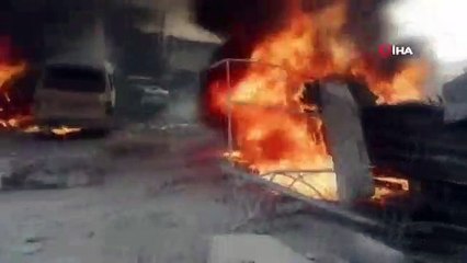 Tarihi İdlib Müzesi bombaların hedefi oldu