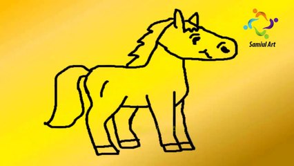 How to Draw a Horse।।Kids Drawing।।Samiul Art.