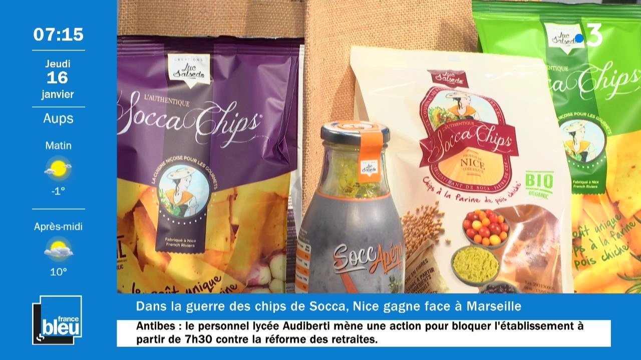 Qui a inventé la chips de socca ? Les Niçois ou les Marseillais, la justice tranche