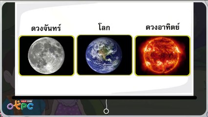 ดวงจันทร์ - วิทยาศาสตร์ ป.1