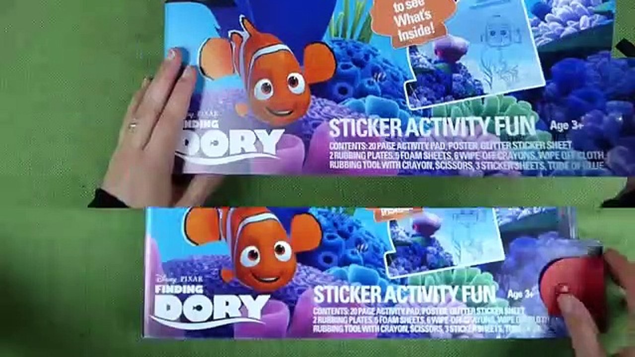 Finding Dory Sticker Activity Fun Book, Candy Dispenser Toys and SURPRISES that Don't Belong-