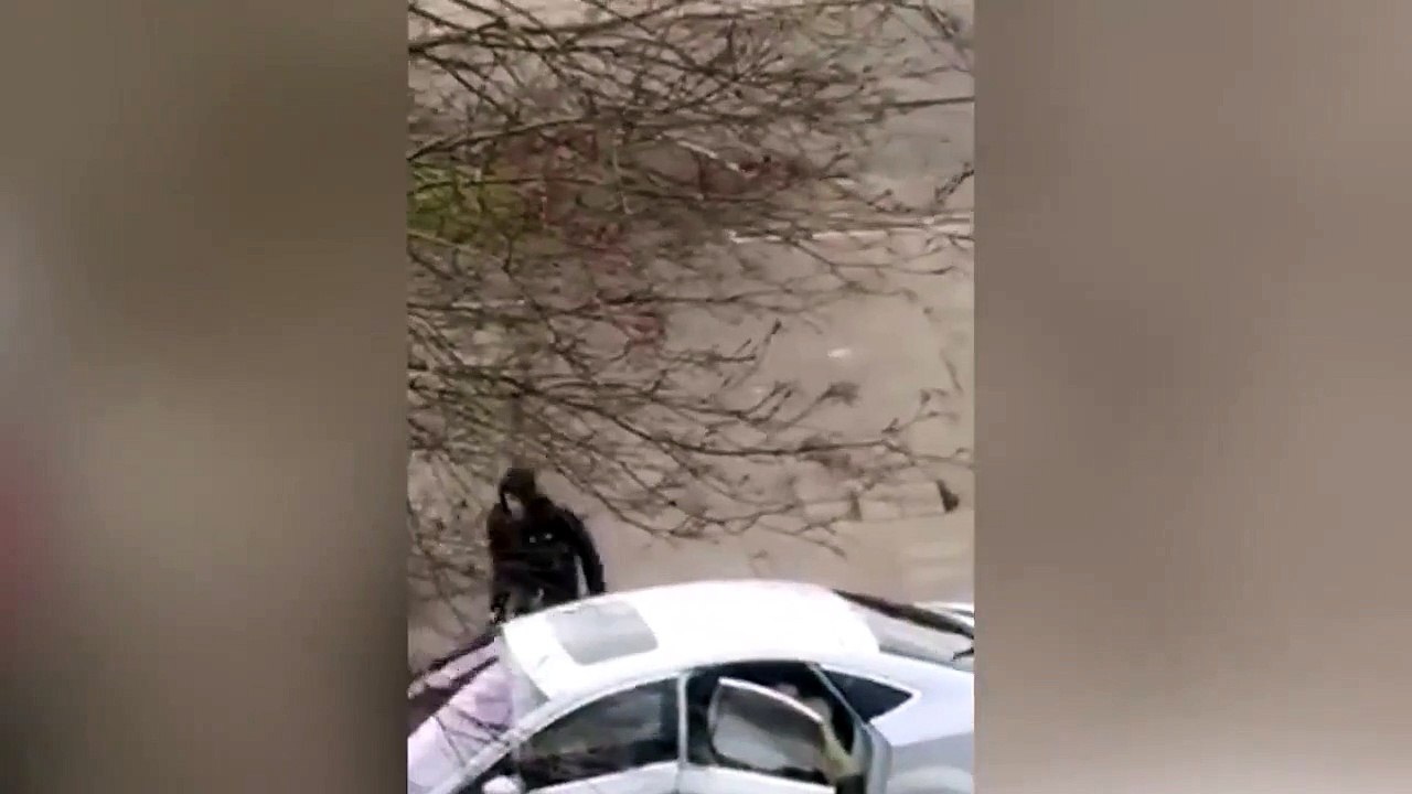 Men jailed after attack through car window