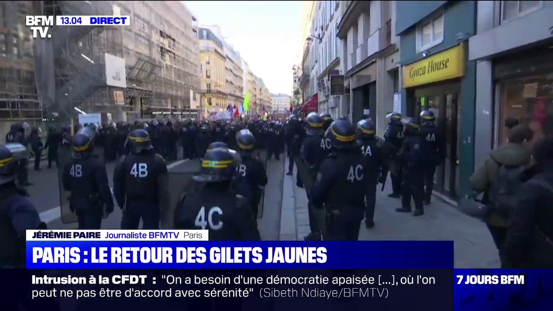 Nouvelle manifestation des gilets jaunes à Paris - Vidéo Dailymotion