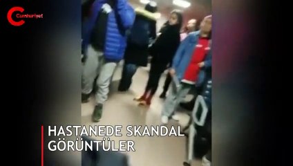 Hastanede skandal görüntüler! Yurttaş o anları böyle kaydetti