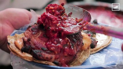 Atascados tacos al carbón acompañados de queso provolone #GraSabroso