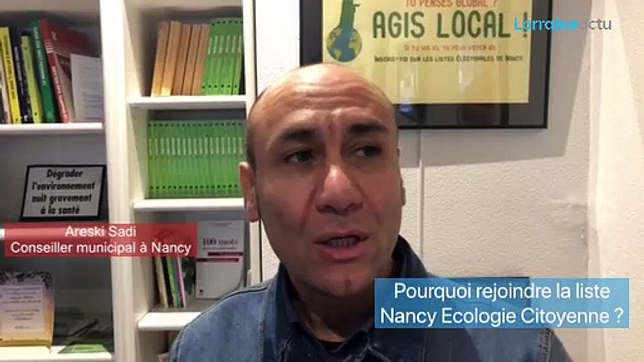 Municipales 2020 à Nancy : Areski Sadi rejoint la liste Nancy Écologie Citoyenne