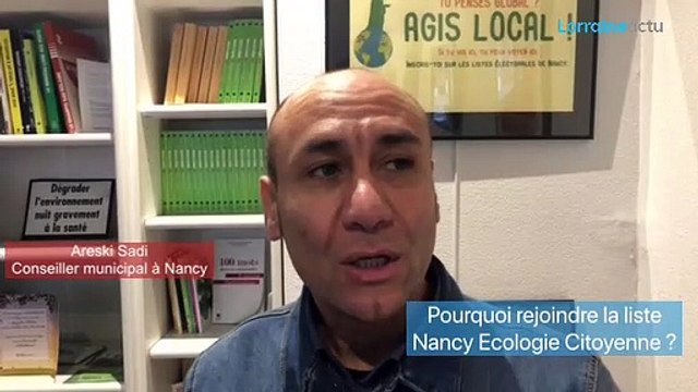 Municipales 2020 à Nancy : Areski Sadi rejoint la liste Nancy Écologie Citoyenne
