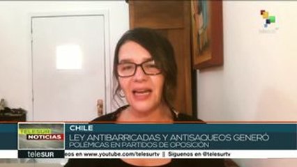 Chile:"ley antibarricadas" genera polémica entre partidos de oposición