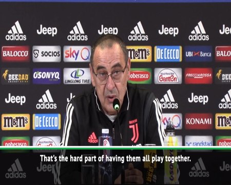 Juventus need to find balance to play star trio - Sarri