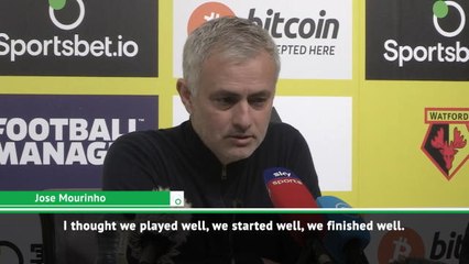 Tottenham played well despite draw - Mourinho