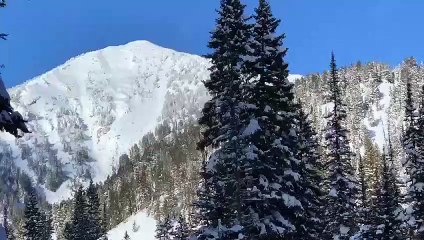 Les images incroyables d'une avalanche dans le Wyoming