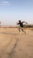 Army boy training 5 bike up high jump amazing