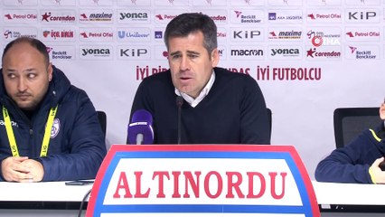 Altınordu - Hatayspor maçının ardından