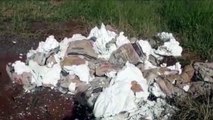 Descartando lixo de forma irregular, homem é flagrado pela Patrulha Ambiental no Loteamento Santa Fé