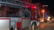 Antalya'da mahalle sakinlerini kokutan yangın
