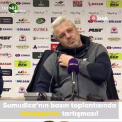 Sumudica'nın basın toplantısında komisyoncu tartışması! "Romanya'dan avukat getirdim, hesaplaşacağız!"