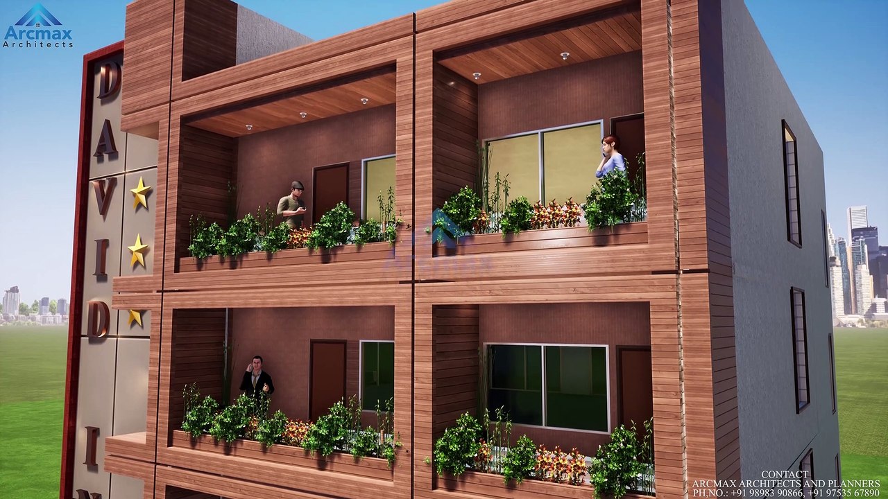 Small Hotel Designs and Small Hotel Exterior Design Architects in india-Arcmax Architects