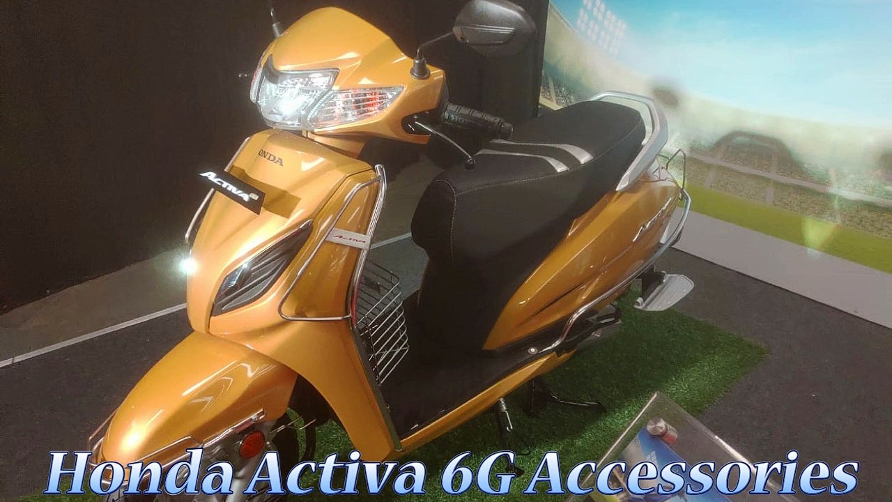 Honda Activa 6G Accessories Complete Details Leaked |New Look, Body Protector, Seat cover, Floor Mat