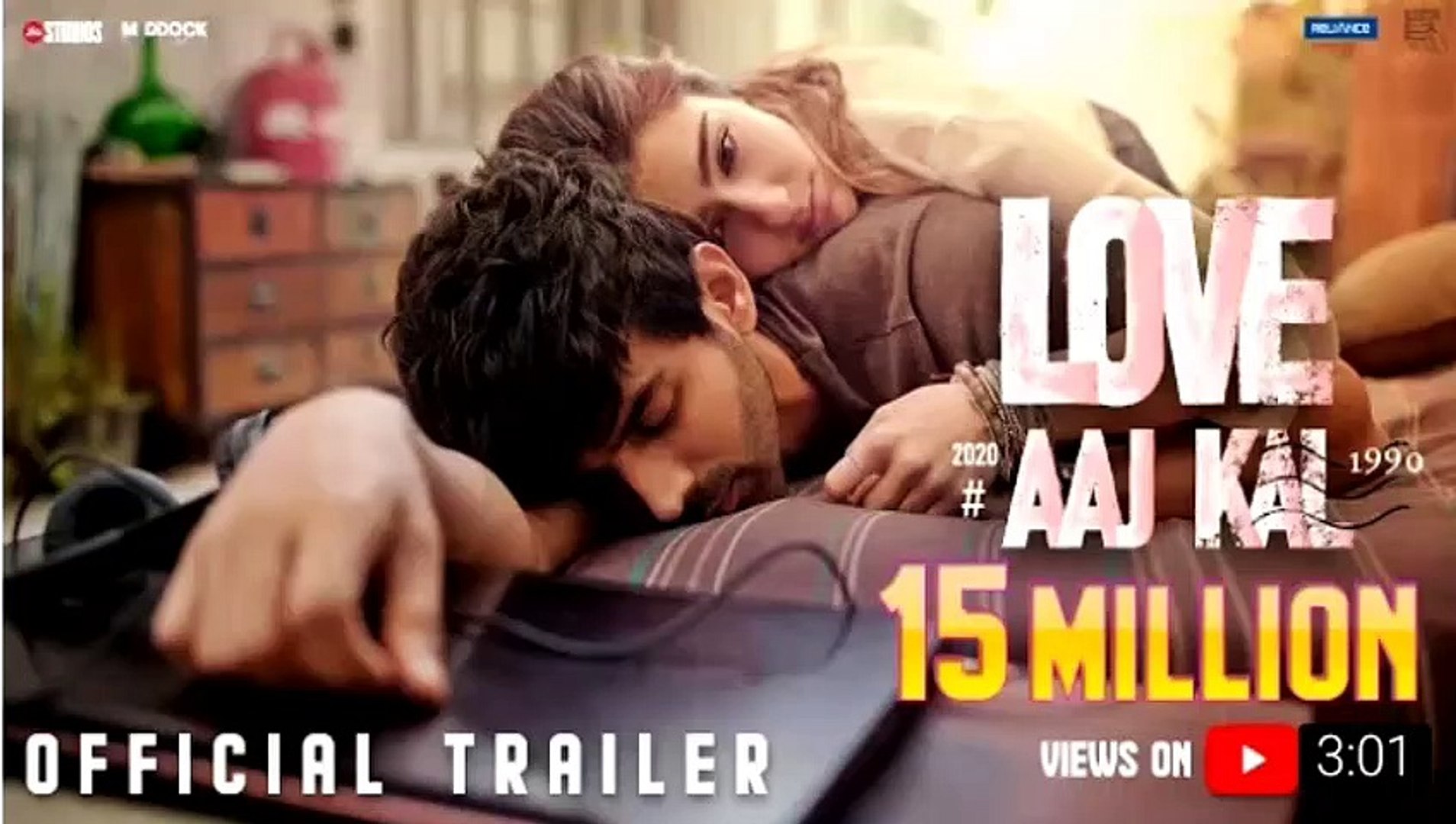 LOVE AAJ KAL OFFICIAL TRAILER KARTIK SARA RANDEEP IMTIAZ ALI 2020