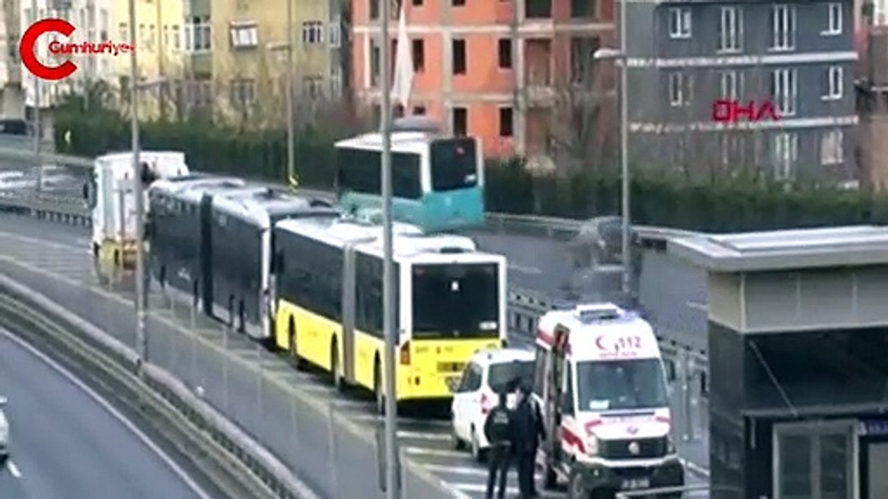 Metrobüste kaza