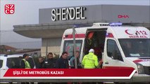 Şişli’de metrobüs kazası: Şoför hastaneye kaldırıldı