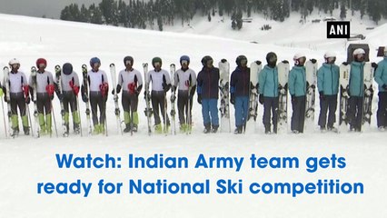 Watch: Indian Army team gets ready for National Ski competition