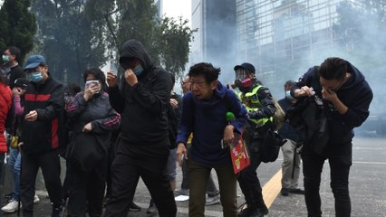 Hong Kong protests: Several arrested as demonstrators defy ban
