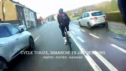 Sortie à vélo avec Dimitri, Olivier - Cycle Tubize (19/01/2020) Amico Gaspare