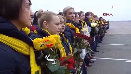 İran'da düşürülen uçakta ölen Ukraynalıların naaşları ülkelerine getirildi