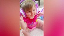 Baby Wearing Funny Dance Headphones-funny vine__