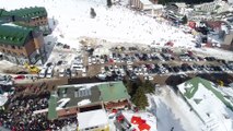 Kış turizmin gözdesi Uludağ’da pistler doldu taştı