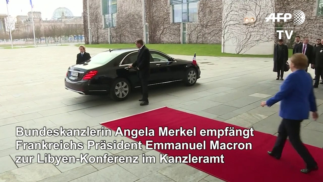 Libyen-Konferenz: Merkel empfängt Macron