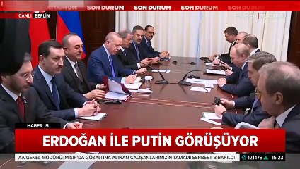 Berlin'de kritik gün! Erdoğan ve Putin bir araya geldi