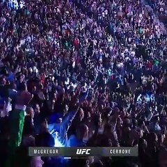 Conor McGregor, Donald Cerrone'yi önce 40 saniyede nakavt etti sonra öptü