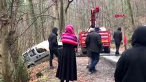 Belgrad ormanı'nda giriş trafiğini kilitleyen kaza