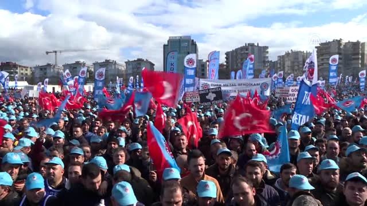 Metal işçileri miting düzenledi - BURSA