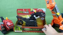 Dinotrux Shadow Ty Rux Toy, Talking Dozer and Skya Tall Slide Playset Toys Revvit, Scraptors and MORE-