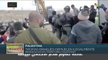Palestina:tropas israelíes destruyen viviendas en territorio palestino